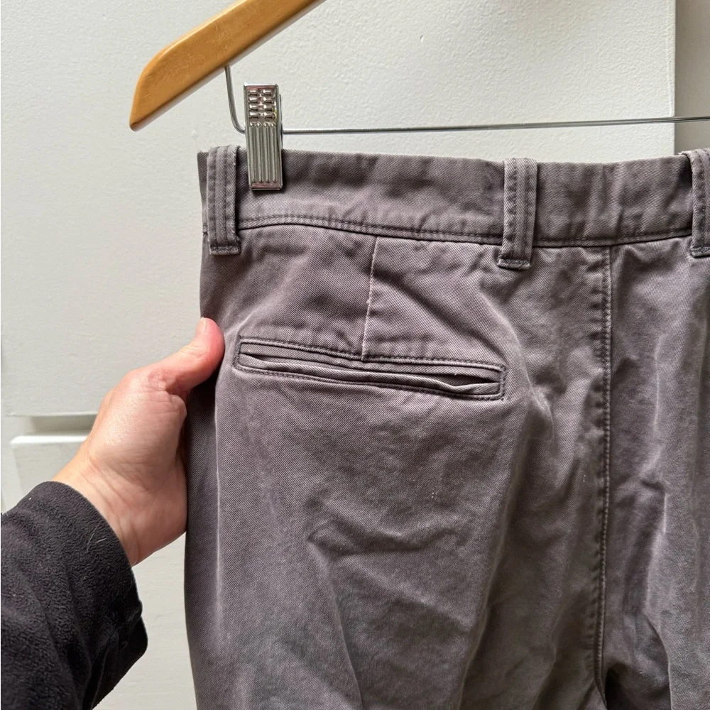 J. Crew Gray Button Fly 100% Cotton Chinos in Size 33x32